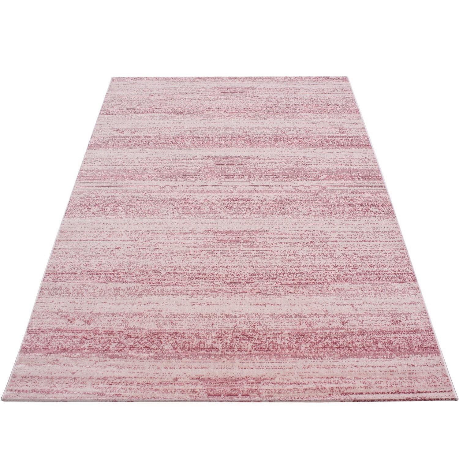 Webteppich Plus Pink ca. 80x300cm - Pink, Design, Textil (80/300cm)