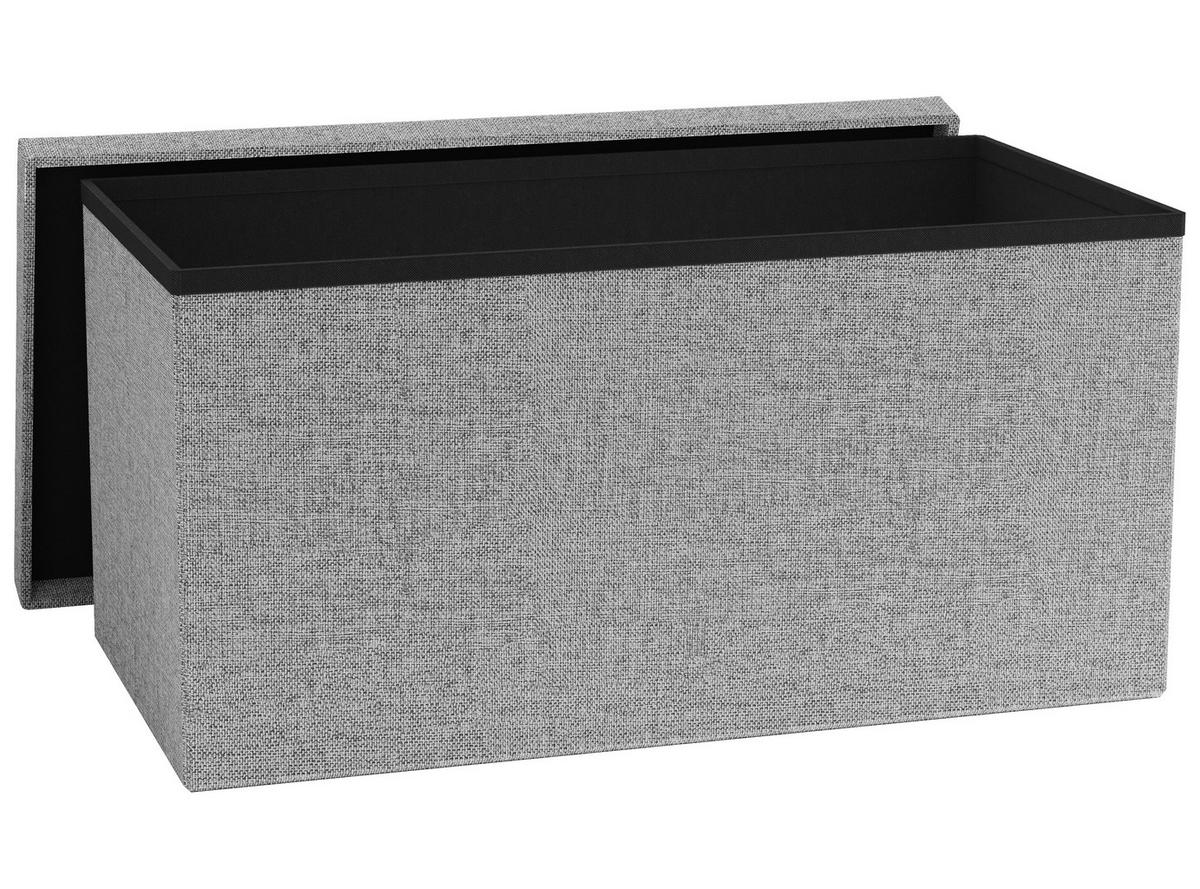 SITZBOX BOXAS - Hellgrau, Basics, Holzwerkstoff/Kunststoff (76/38/38cm) - MID.YOU