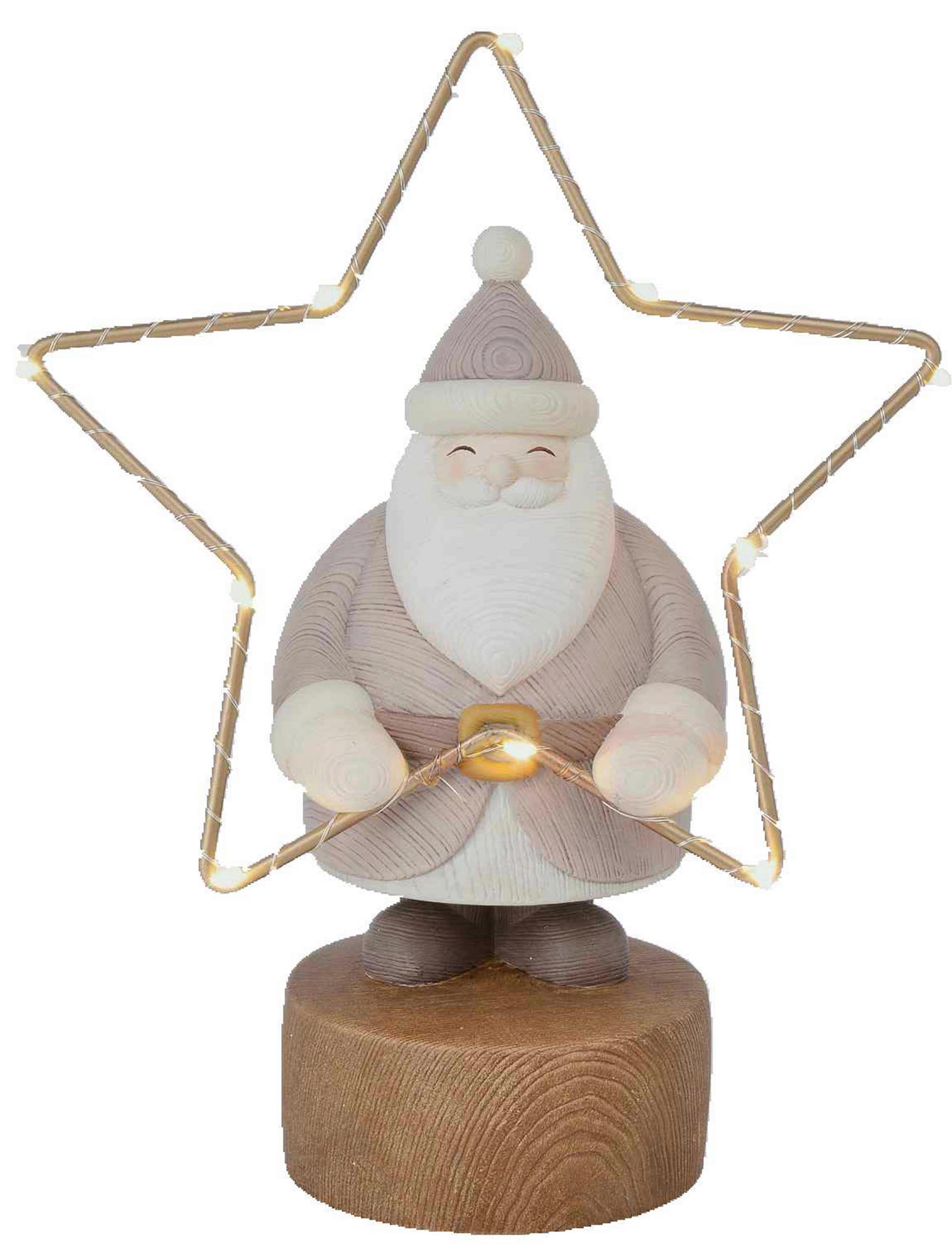 ŚWIĘTY MIKOŁAJ DH1224118 - biały/kolor złoty, Lifestyle, tworzywo sztuczne/metal (19/24,8/9,5cm) - X-Mas