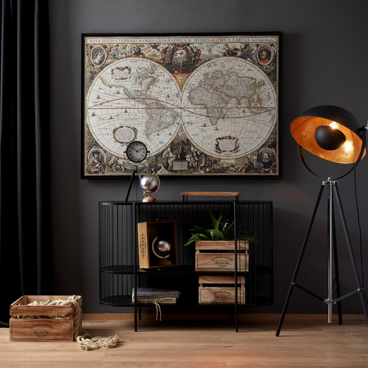 Stehleuchte Jule max. 60 Watt - Goldfarben/Schwarz, LIFESTYLE, Metall (50/176cm) - Mömax