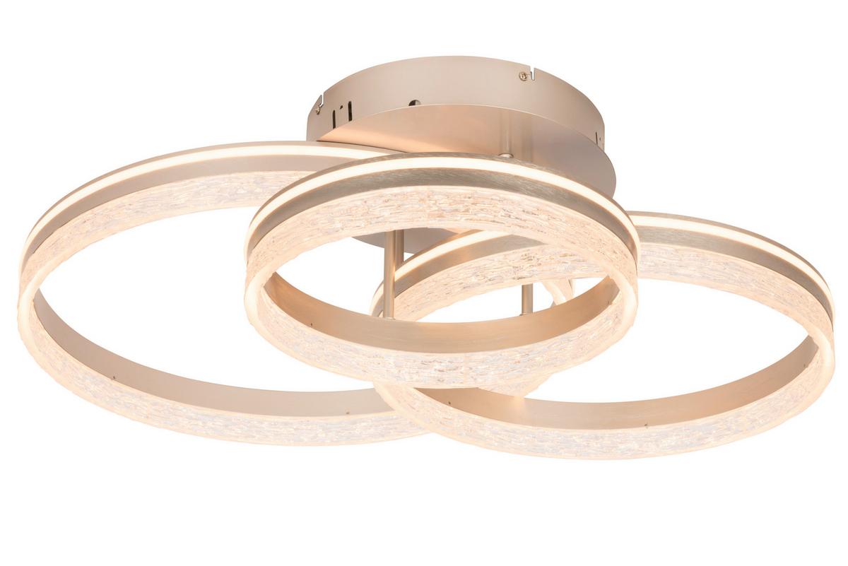 LAMPA SUFITOWA LED SWANSEA *SBN* - cappuccino, Design, tworzywo sztuczne/metal (72/63/22cm) - Novel