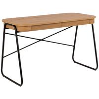 BIURKO BLUETON - kolor dębowy, Design, materiał drewnopochodny/metal (120/60/75cm) - MID.YOU