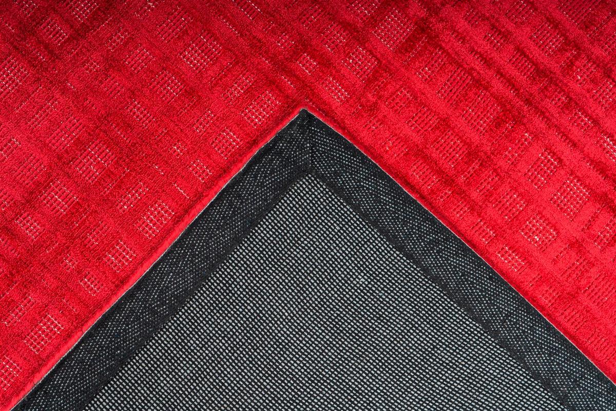 WEBTEPPICH KARMA 125 CHERRY 200CM X 290CM - Rot, Basics, Textil (200/290cm) - Kayoom