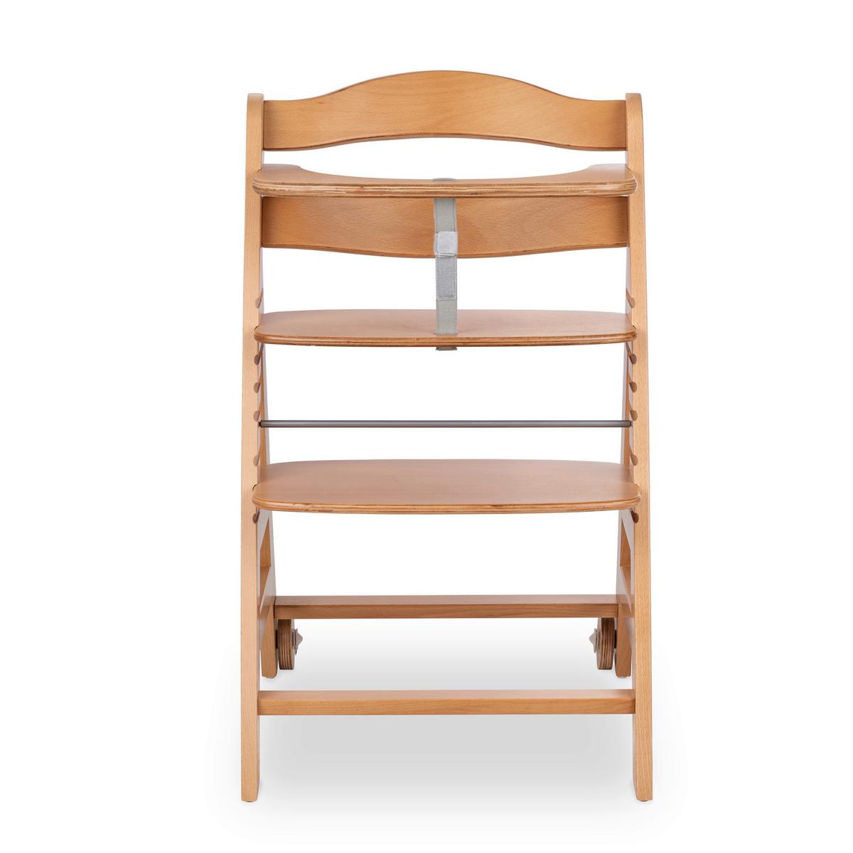 WYSOKIE KRZESŁO 66404 BETA+ - kolor bukowy, Basics, drewno (48/79/58cm) - Hauck