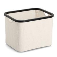 Aufbewahrungskörbchen Creme/Schwarz - Creme, Basics, Kunststoff (40,5/33/30cm) - Zeller Present