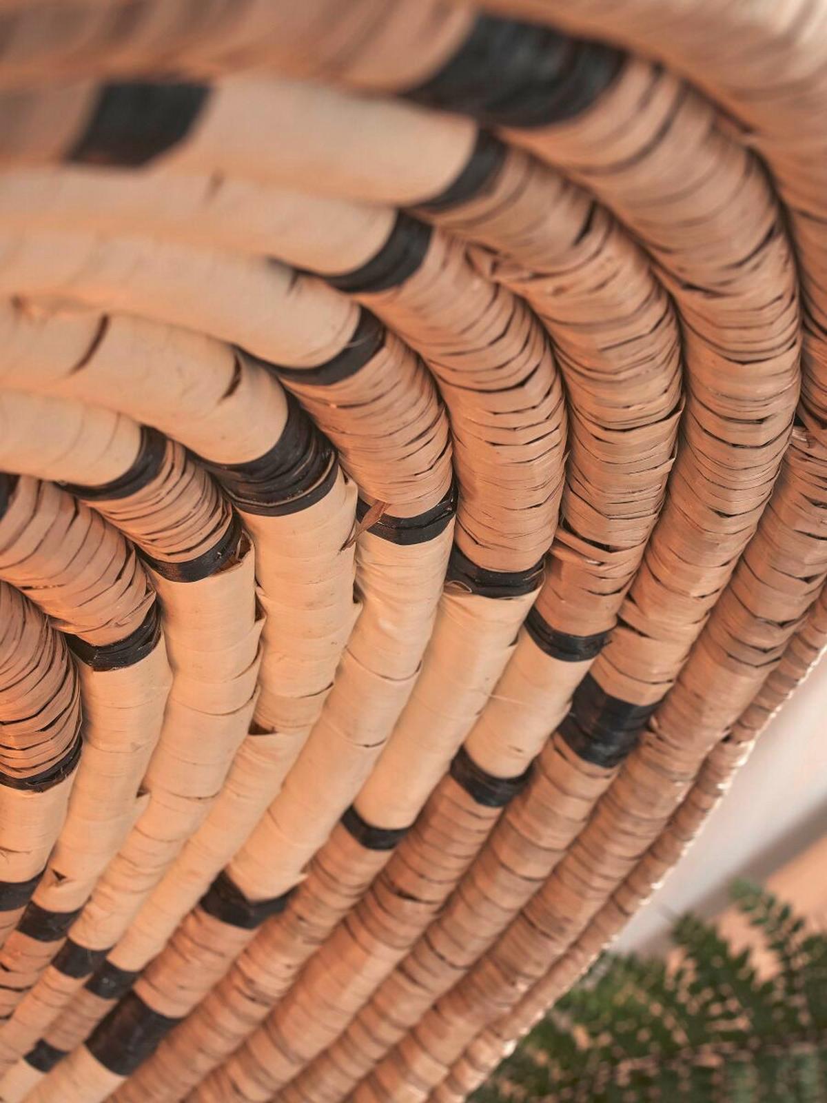 Stenska Svetilka Andros - bela/naravne barve, Basics, naravni materiali (45/6cm) - Good & Mojo