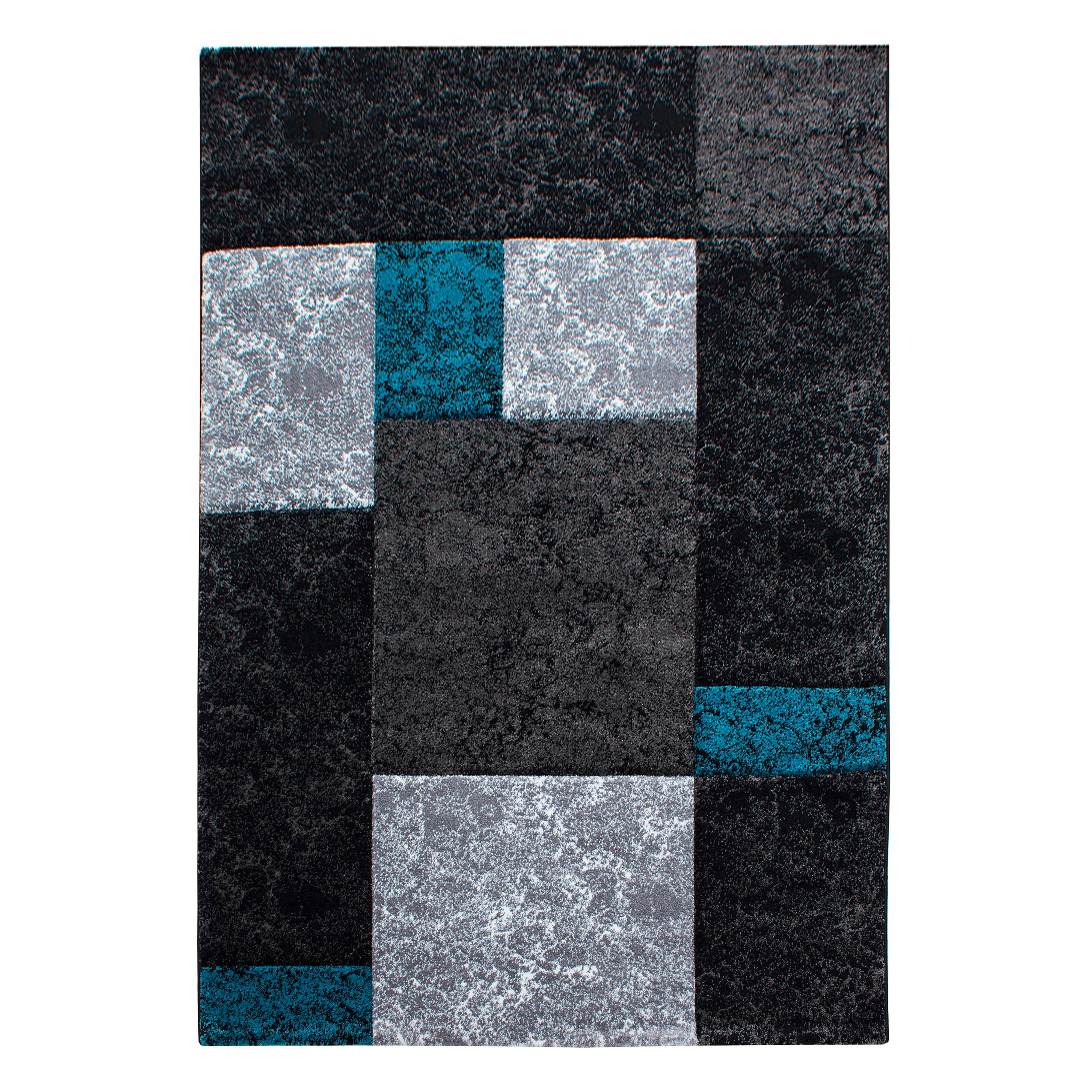 Preproga Hawaii, 240x340cm, Siva, Turkizna - turkizna, Design, tekstil (240/340cm) - Novel