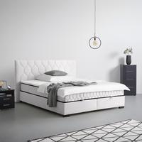 Postelja Z Vzmetnico Maya, Bež, 180x200 - črna/bež, Konvencionalno, umetna masa/tekstil (180/200cm) - Mömax