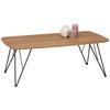 SOFFBORD MELVIN - svart/ekfärgad, Modern, metall/trämaterial (110/40/60cm) - Mömax