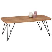 Masuta de cafea MELVIN - culoare lemn stejar/negru, Modern, metal/material pe bază de lemn (110/60/40cm) - Modern Living