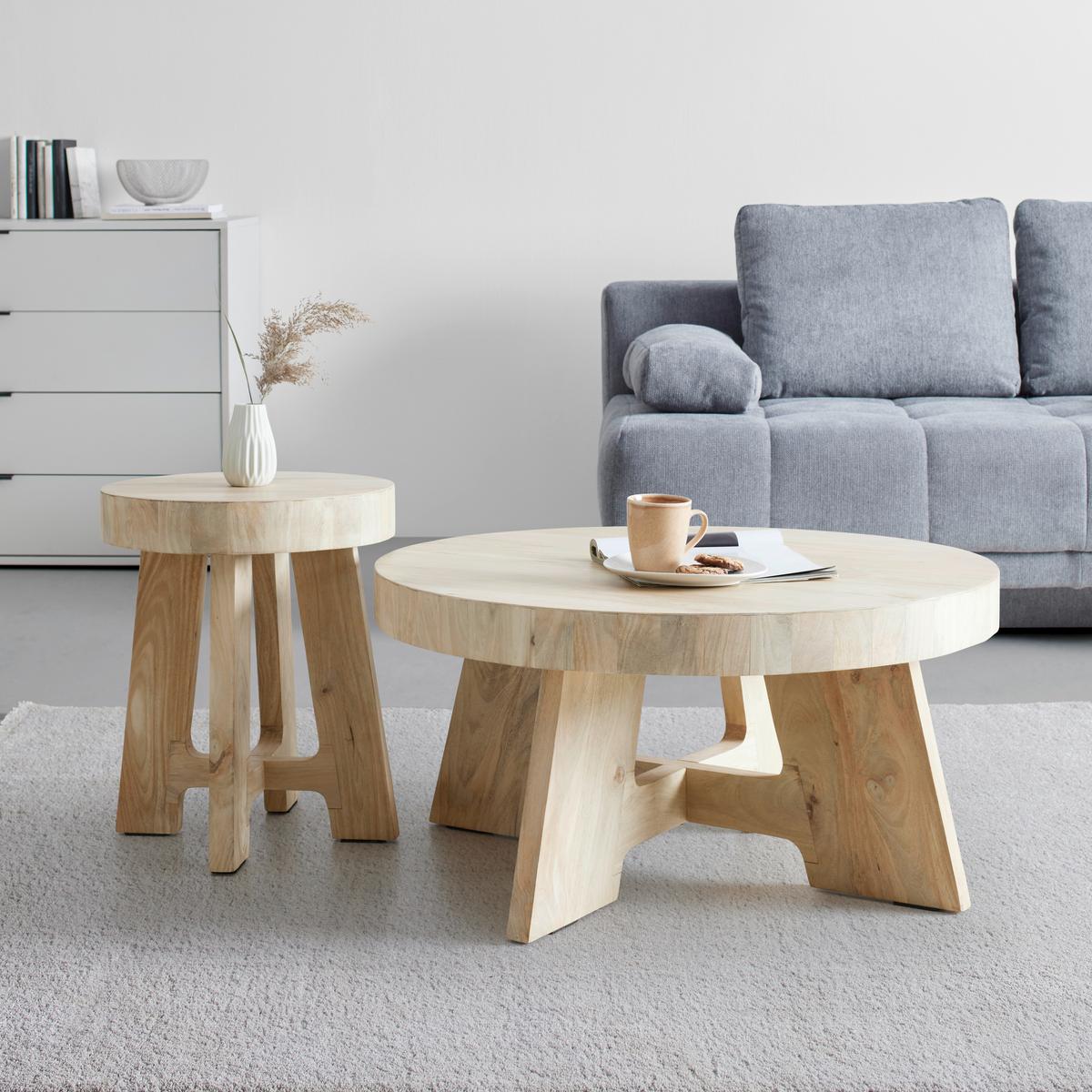 Dohányzóasztal Alex I - natúr színű, Natur, fa (91/46/91cm) - Zandiara