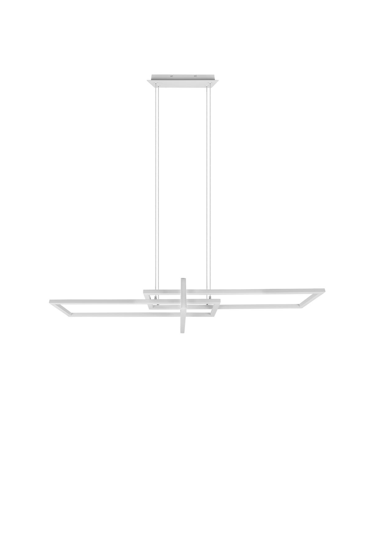 LED-Hängeleuchte Salinas in Weiß max. 34 Watt - Weiß, Design, Metall (110/40/150cm) - Trio Leuchten