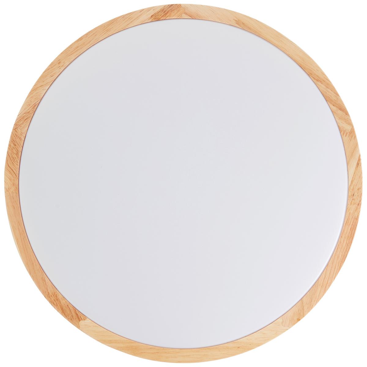 LED-Deckenleuchte Laskos Braun/Weiß max 22 Watt - Braun/Weiß, Natur, Holz/Kunststoff (38/9cm) - Brilliant