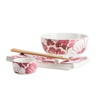 Chinesisches Tafelservice 935615 Chinesisches - Weiss/Flieder, Basics, Keramik - Mäser