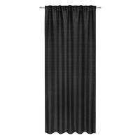 Fertigvorhang Emil Schwarz ca. 135x245cm - Schwarz, ROMANTIK / LANDHAUS, Textil (135/245cm) - Mömax