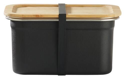 Ételtároló Doboz Űrtartalom: Kb. 2l Ivar - natúr/fekete, fa/fém (19,3/10/14,3cm) - Premium Living