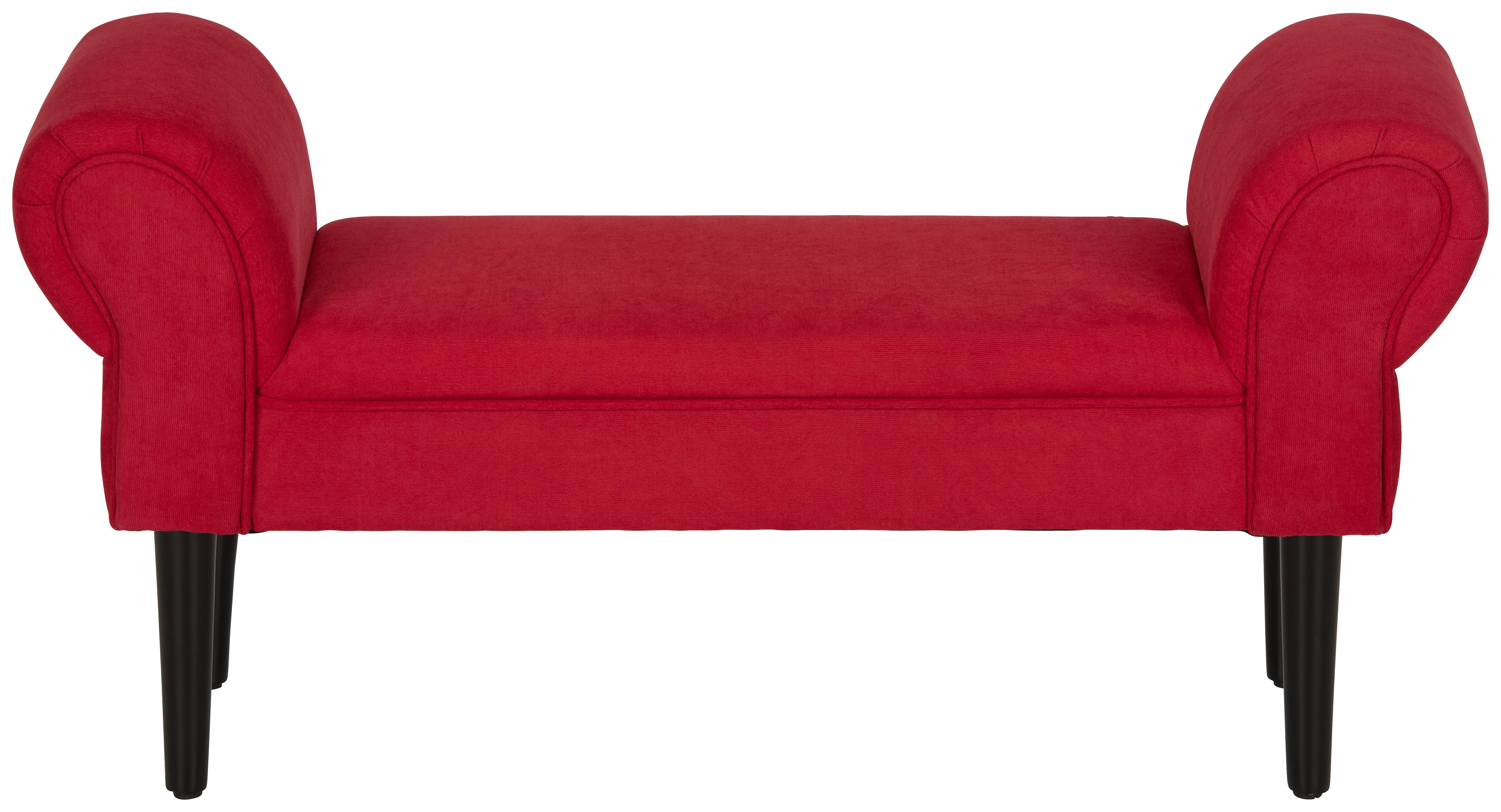Bancă Aurora - roșu, Lifestyle, textil (102/51/31cm) - Mömax