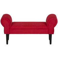 Bancă Aurora - roșu, Lifestyle, textil (102/51/31cm) - Mömax