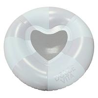 Schwimmring Heart Weiß/Flieder Ø ca. 130cm - Flieder/Weiß, KONVENTIONELL, Kunststoff (130/32cm) - Mömax