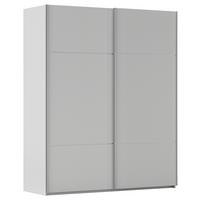 Omara Z Drsnimi Vrati Covalo, Siva - siva/barve aluminija, Konvencionalno, kovina/leseni material (162/223/68cm) - Novel
