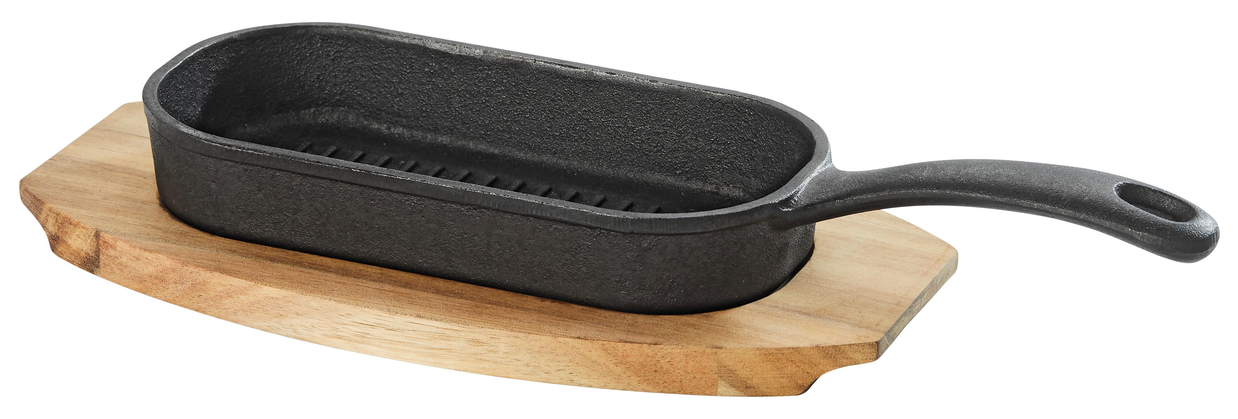 Tava Za Serviranje Gourmet - prirodne boje/crna, Konvencionalno, drvo/metal (31,6/14,5/5cm) - Mömax