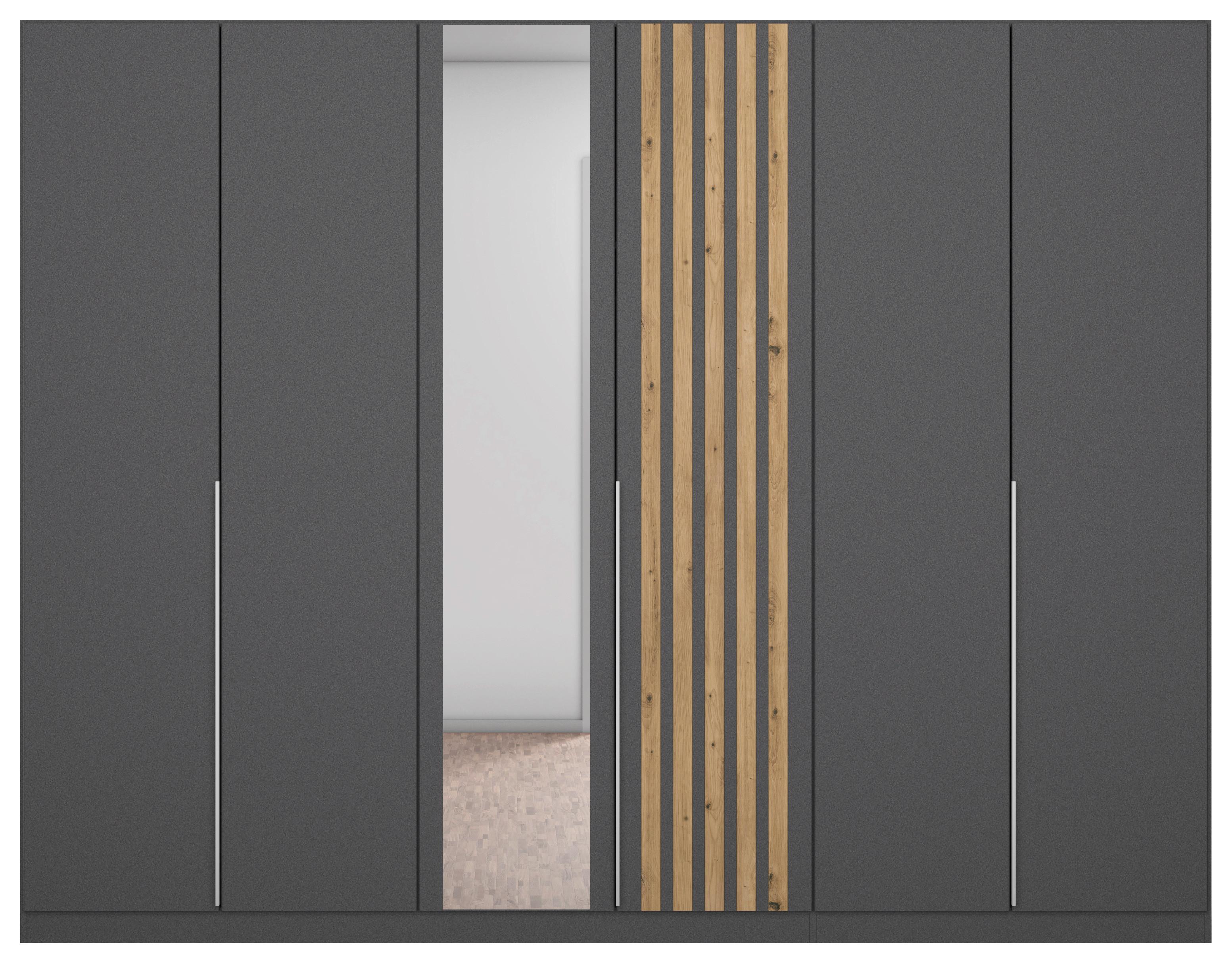 Ormar S Klasičnim Vratima Lamella - siva/hrast Artisan, Moderno, drvni materijal/metal (271/210/54cm) - Modern Living
