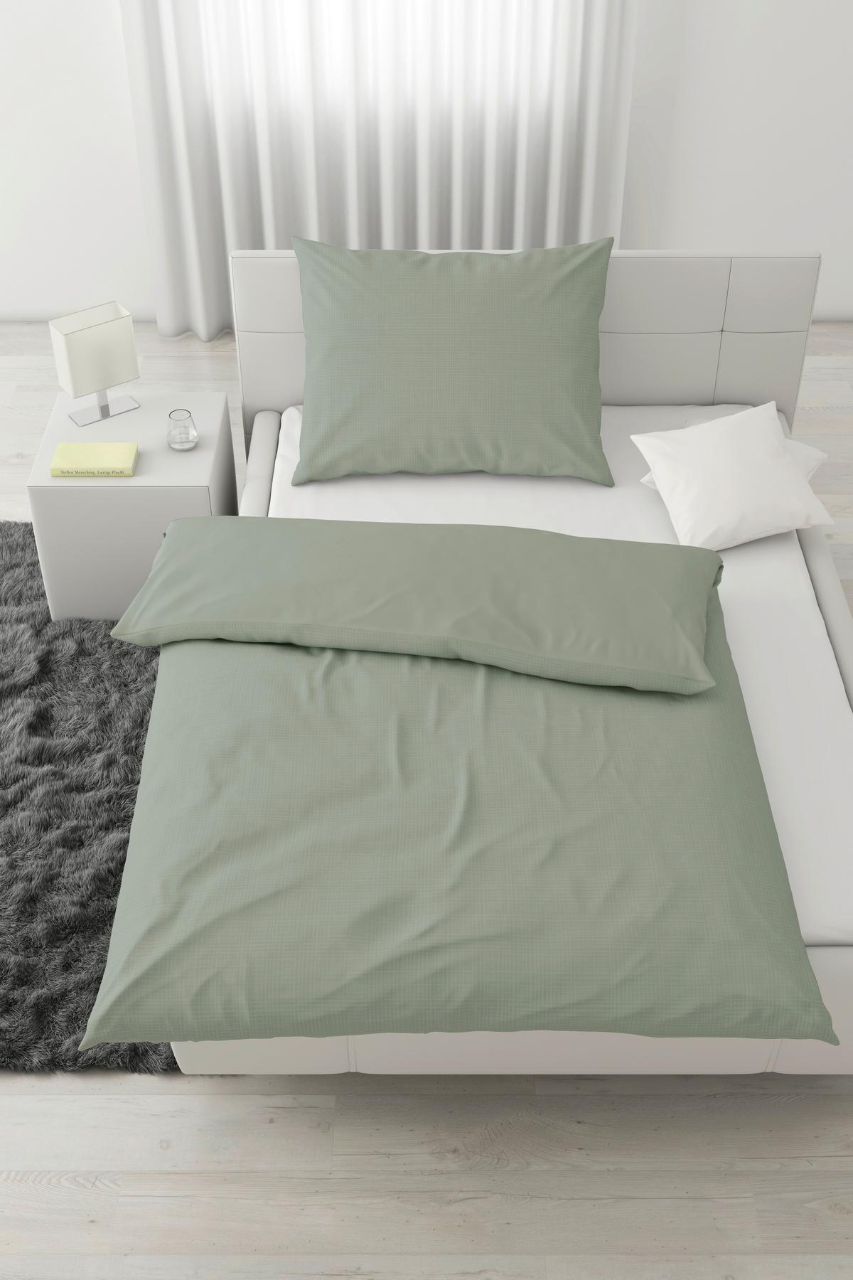 BETTWÄSCHESET MELANIA - Grün, Lifestyle, Textil (160/210cm) - Modern Living