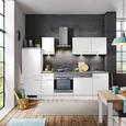 Küchenblock Neo Weiß/Betonoptik - Weiß, MODERN, Holzwerkstoff (270cm) - FlexWell.ai Küchenblock Neo Weiß/Betonoptik - Weiß, MODERN, Holzwerkstoff (270cm) - FlexWell.ai
