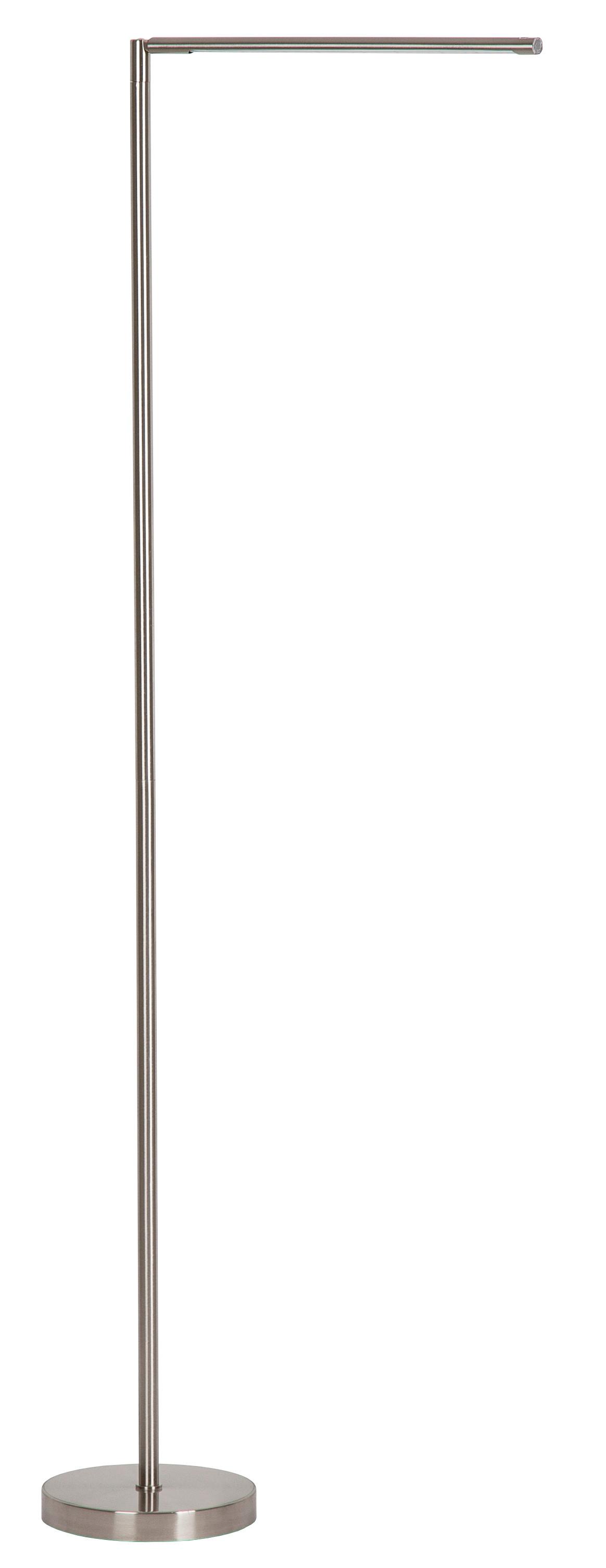 Stoječa Led-svetilka Carlo, S Sijalko - srebrne barve, Basics, kovina (40/3cm) - Globo