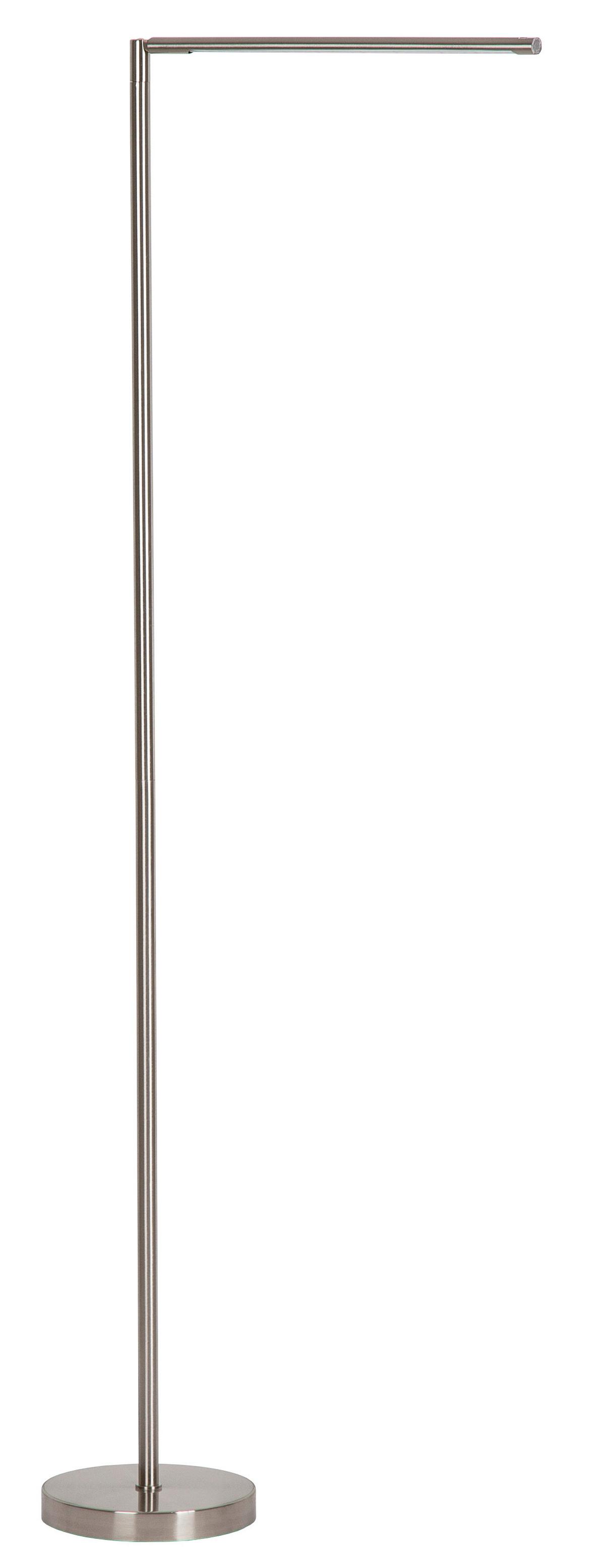 Stoječa Led-svetilka Carlo, S Sijalko - srebrne barve, Basics, kovina (40/3cm) - Globo