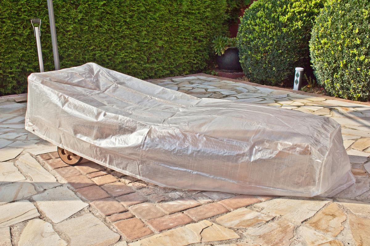 Schutzhülle Abdeckhülle für Rolliege Transparent - Transparent, Basics, Kunststoff (200/40/75cm) - Mömax