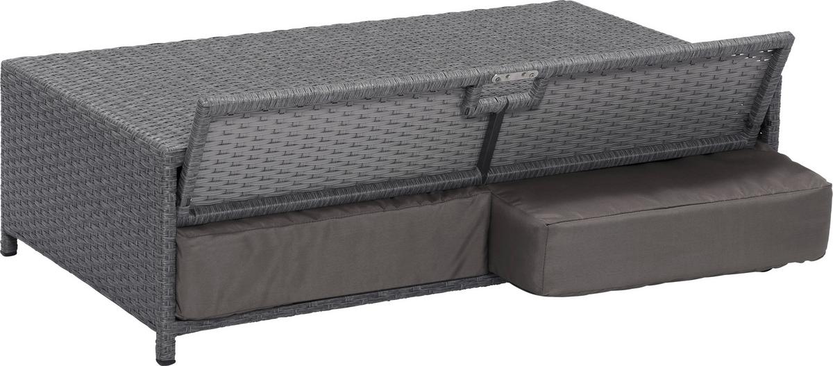 Vrtna Zofa Bahia Rondo, Rjava, Siva, Raztegljiva - siva/rjava, Moderno, kovina/umetna masa (117/95/74cm) - Greemotion