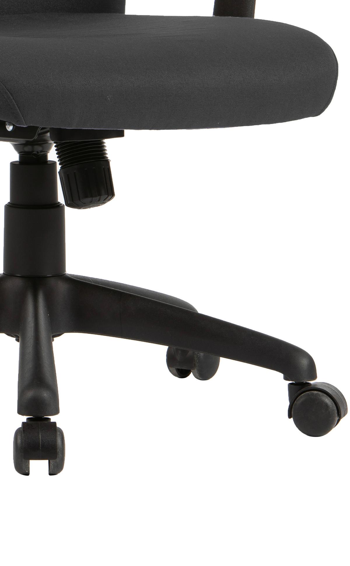 Drehstuhl Rocket Schwarz - Schwarz, MODERN, Kunststoff/Textil (56/92,5-100,5/61,5cm) - MID.YOU