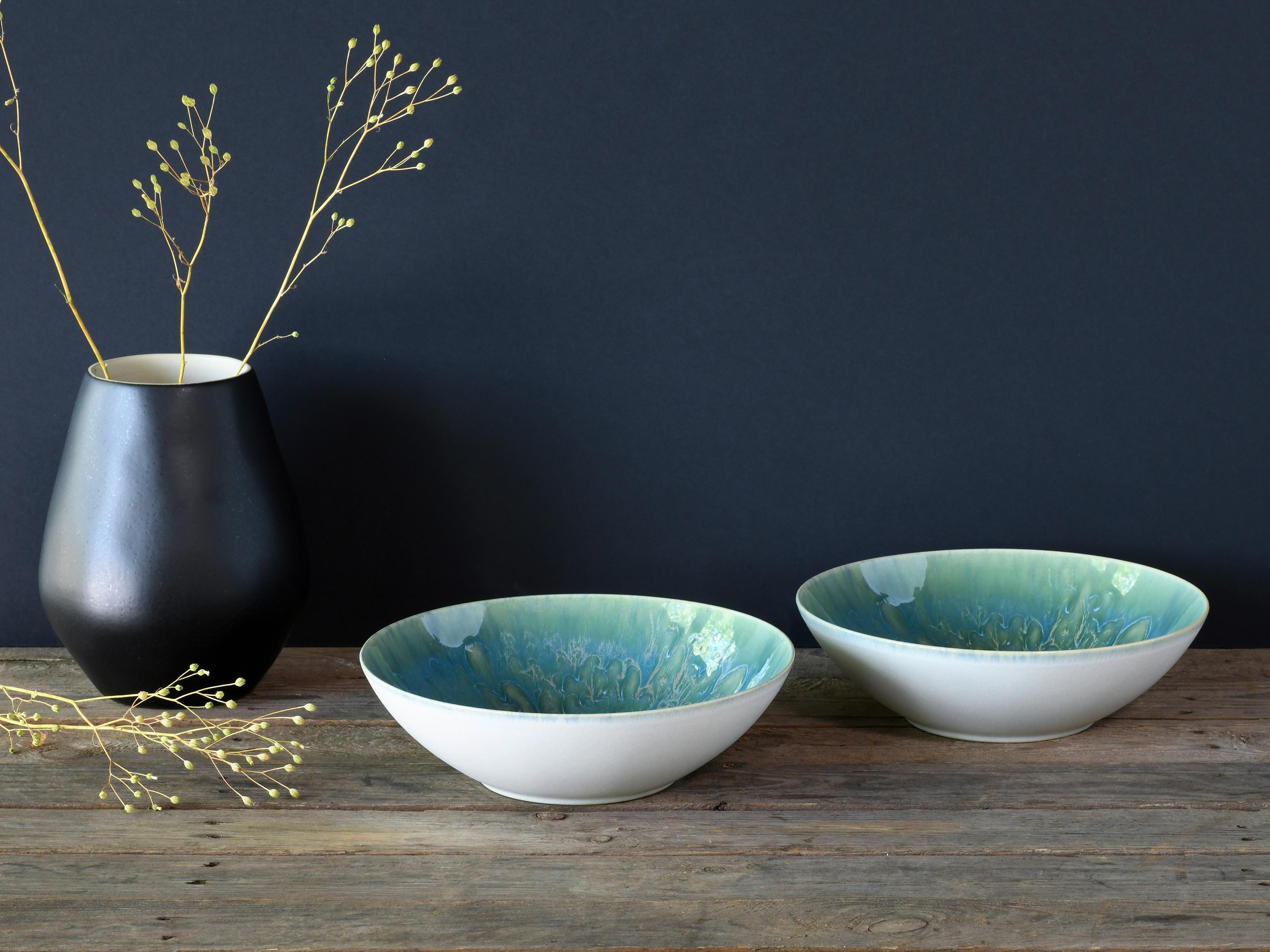 Set Skled Za Solato Yuki Uno, 2-Delni - modra/zelena, Basics, keramika (24cm) - Creatable