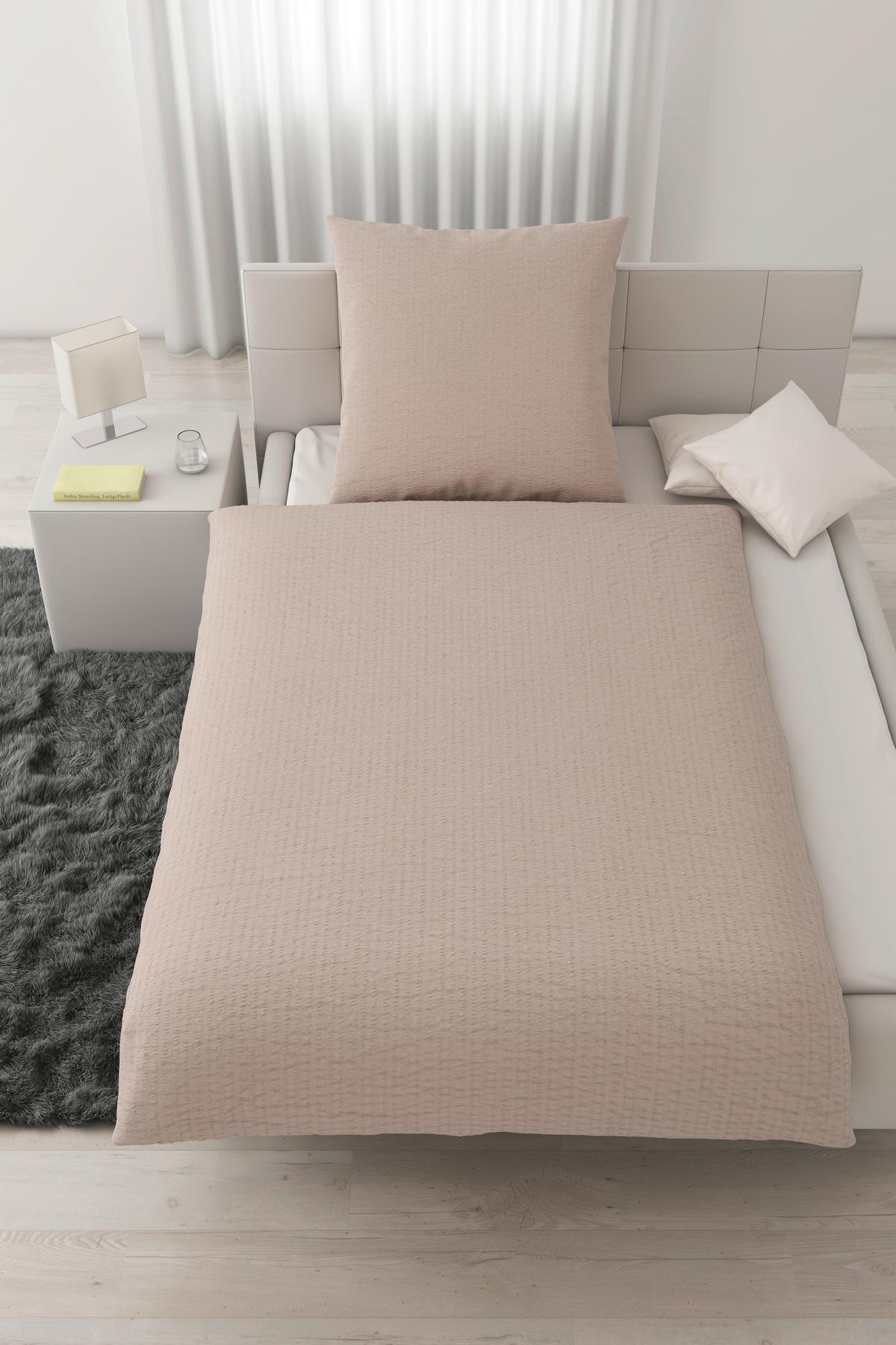 Bettwäsche Gisela Beige ca. 135x200cm - Beige, Textil (135/200cm) - Modern Living