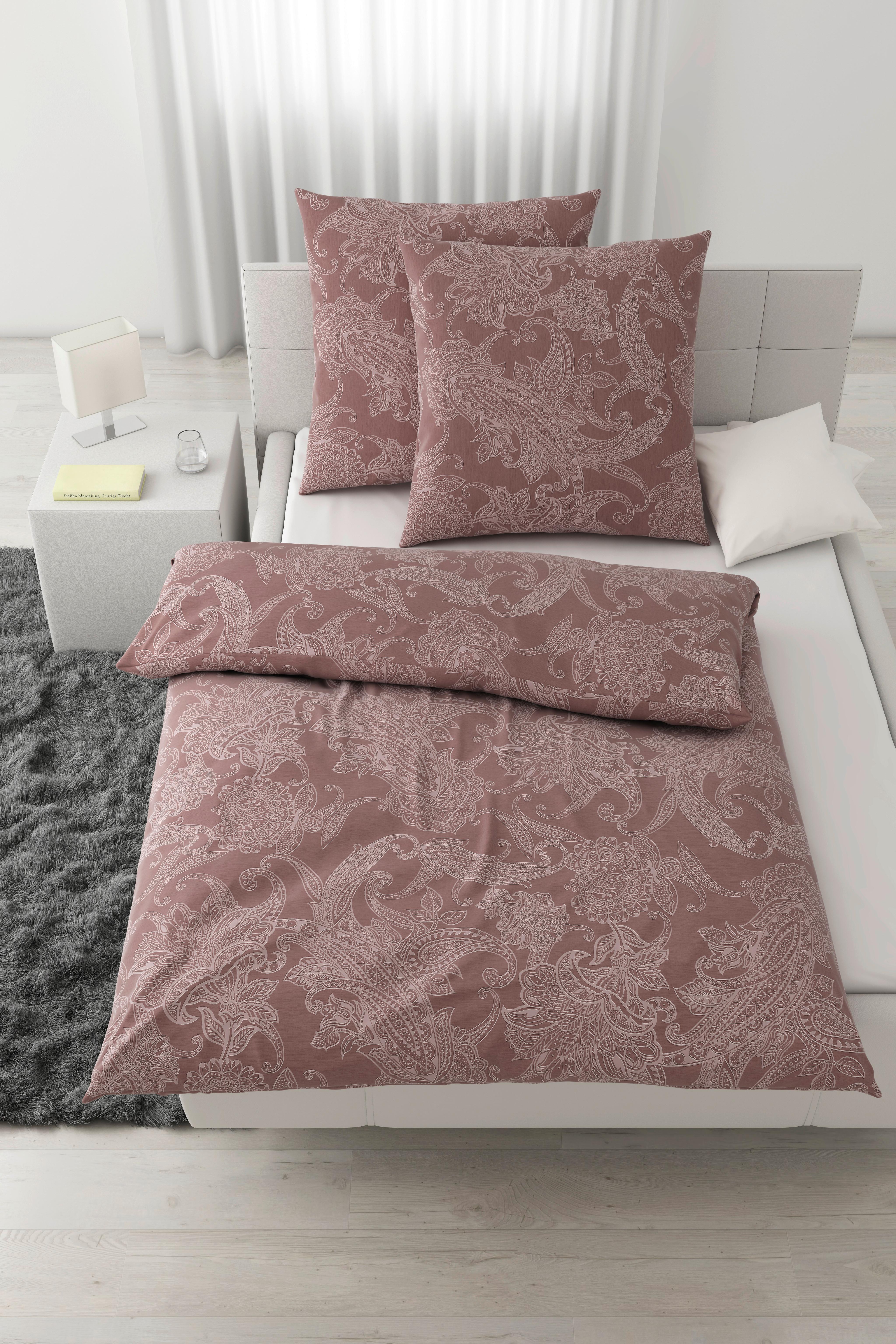 Bettwäsche Amal Mauve ca. 200x200cm - Mauve, ROMANTIK / LANDHAUS, Textil (200/200cm) - Modern Living