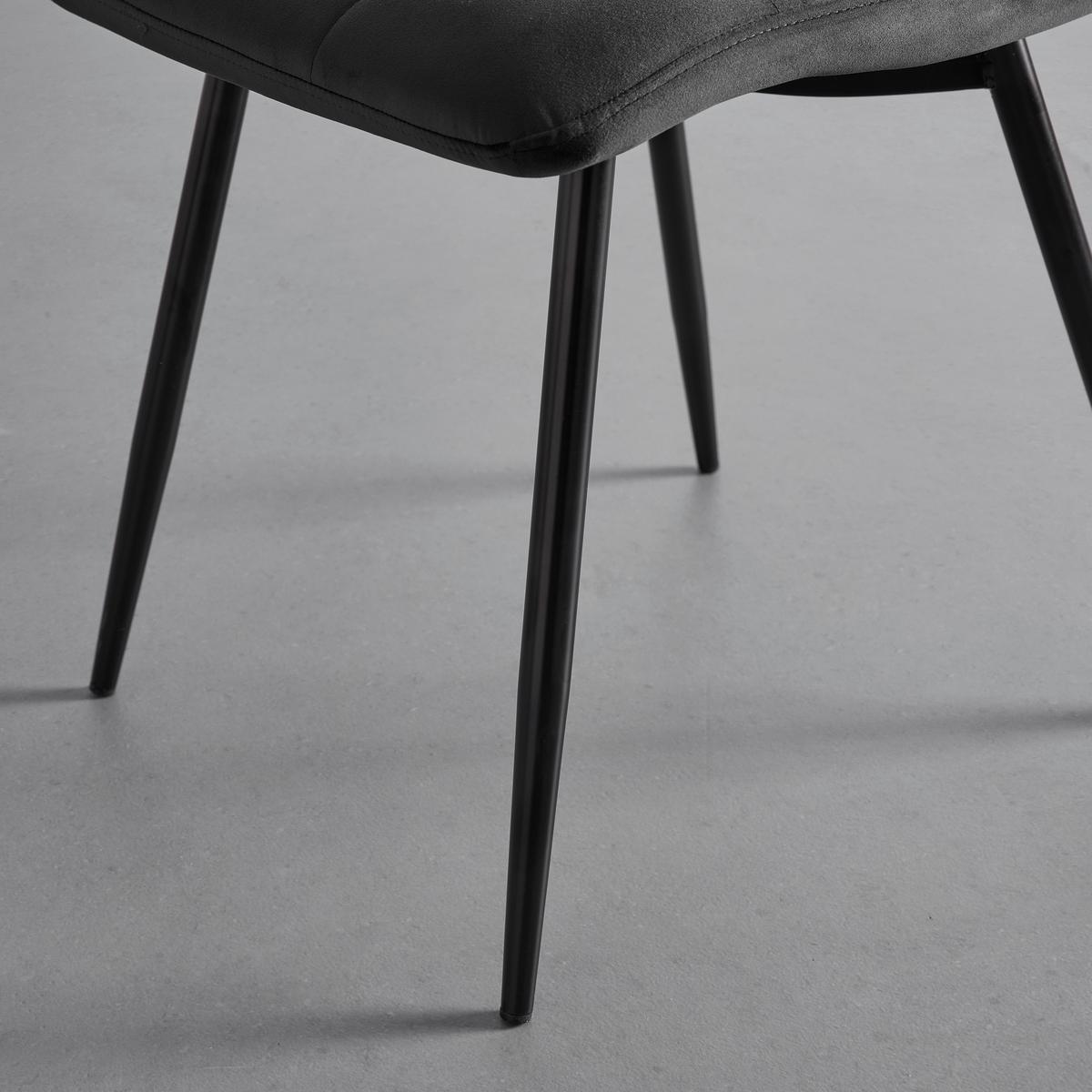 Szék Suri - fekete/szürke, Modern, textil/fa (46/87/59cm) - Bessagi Home