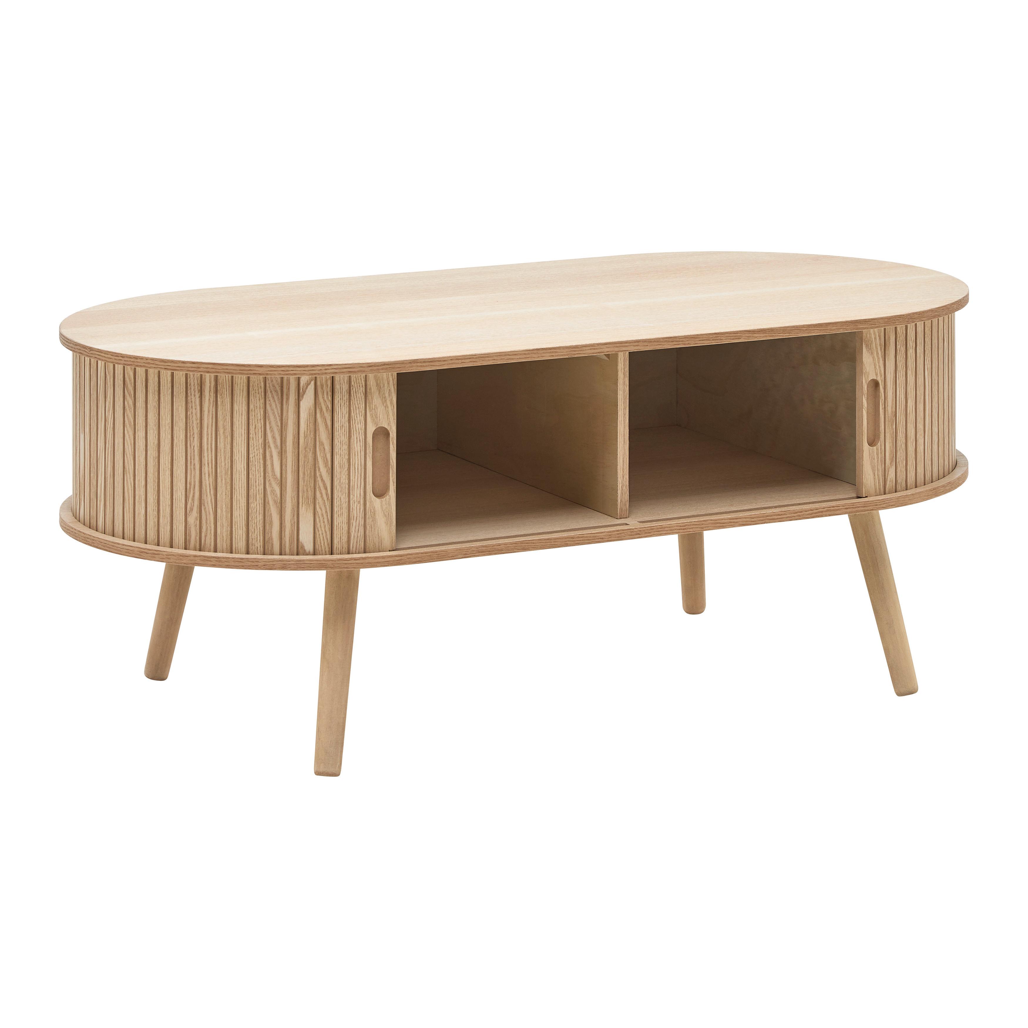 SOFFBORD SKANDY II - naturfärgad, Klassisk, trämaterial/trä (100/50/40cm) - Premium Living