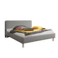 Polsterbett Jone Grau ca. 160x200 cm - Alufarben/Grau, MODERN, Textil/Metall (160/200cm) - Livetastic