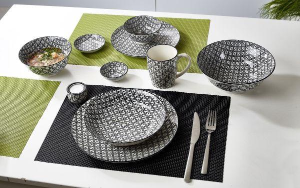 TALERZ DO ZUPY 61901 - czarny/biały, Basics, ceramika (20,5cm) - Ritzenhoff Breker
