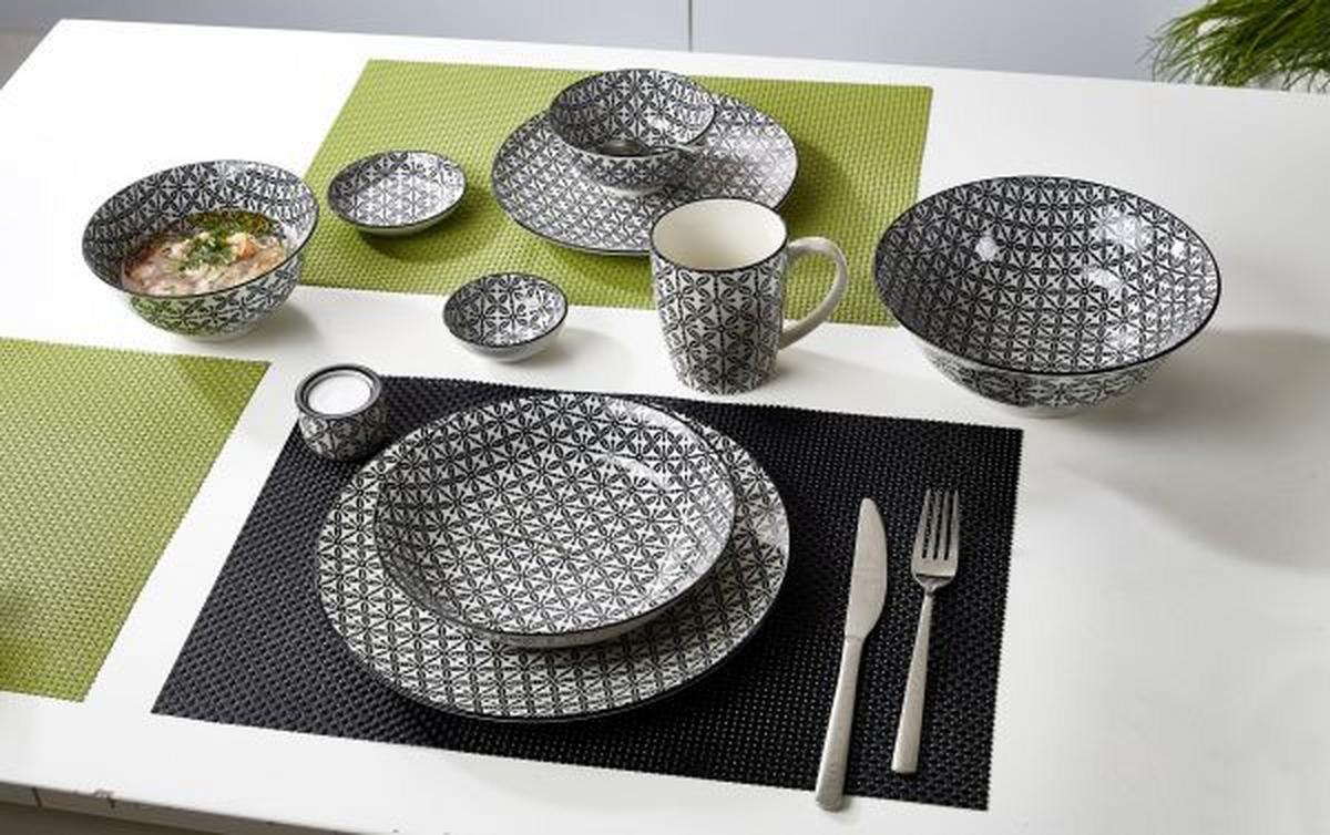 TALERZ DO ZUPY 61901 - czarny/biały, Basics, ceramika (20,5cm) - Ritzenhoff Breker