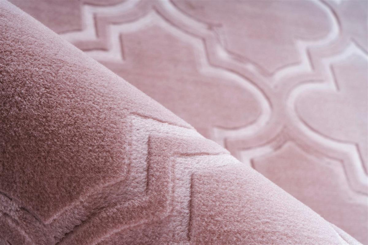 Flachwebeteppich Monroe 100 Rosa - Rosa, Konventionell, Textil (120/170cm) - Kayoom