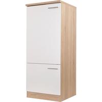 Omara Za Vgradno Napravo Merle, Barva Hrasta, Bela - srebrne barve/barve hrasta, Basics, kovina/leseni material (60/144,8/60cm) - Respekta