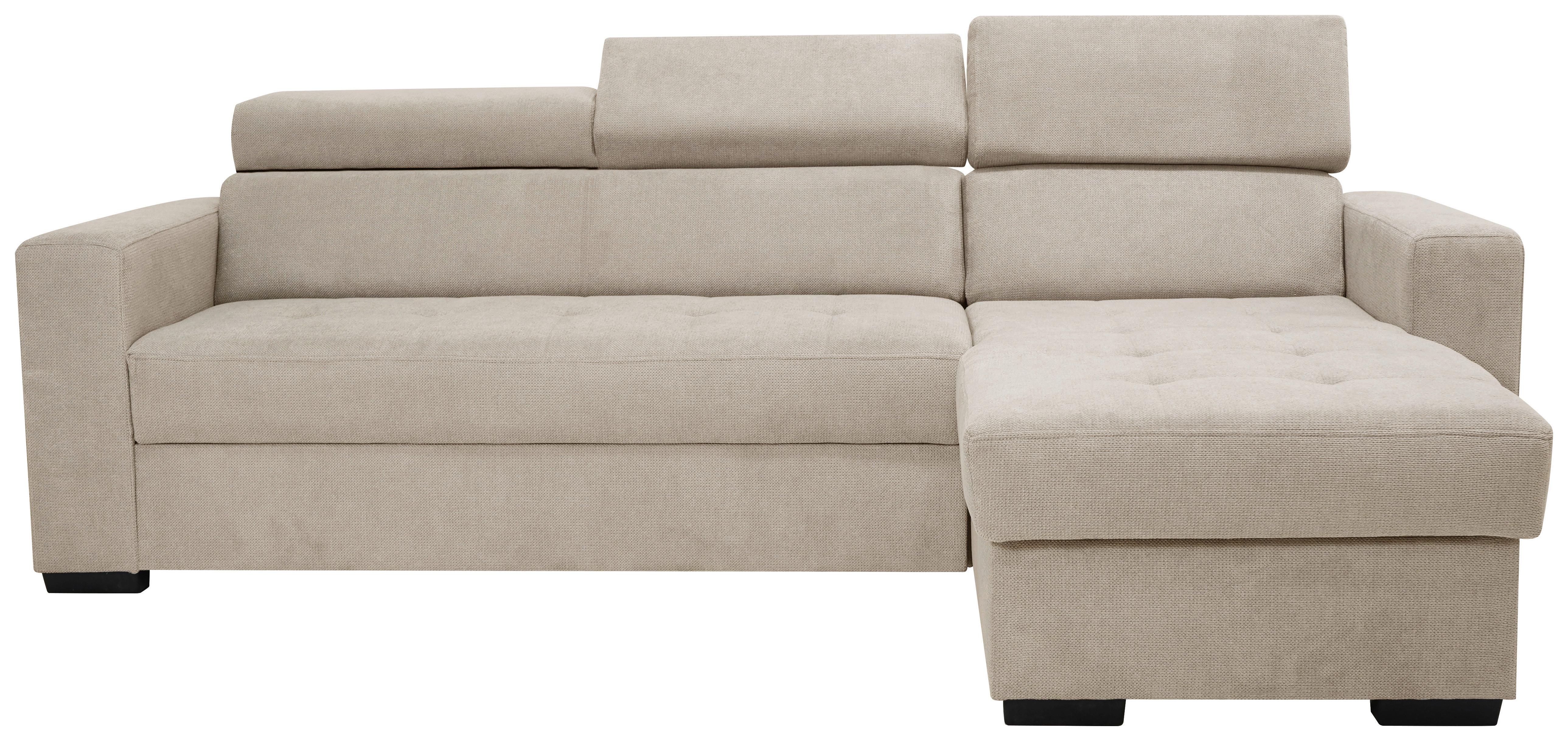 Kutna Garnitura Marco - bež/crna, Konvencionalno, drvni materijal/drvo (238/78-94/170cm) - Modern Living