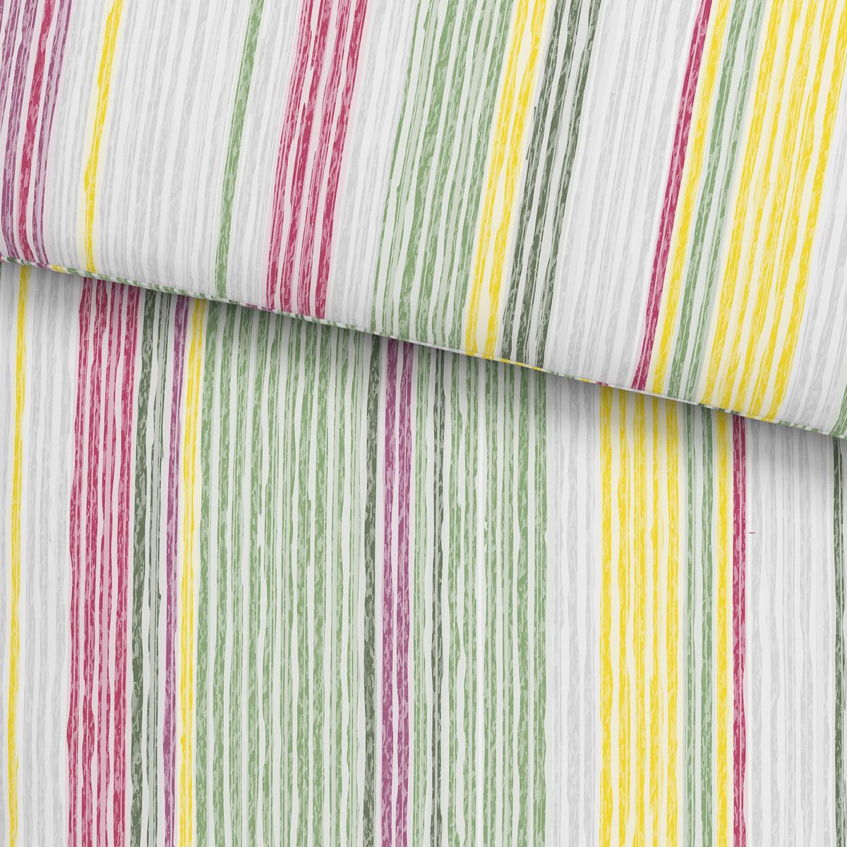 Bettwäsche Sara in Bunt ca. 160x210cm - Pink/Grün, Konventionell, Textil (160/210cm) - Modern Living