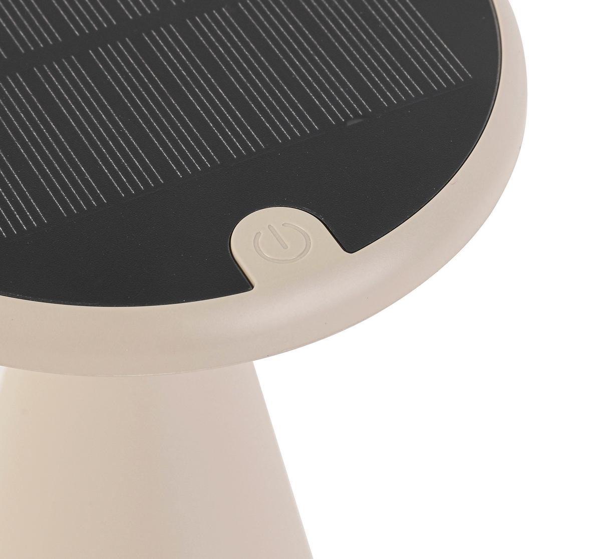 LED-Außenleuchte Hiro in Sandfarben max. 1,6 Watt - Sandfarben/Schwarz, MODERN, Kunststoff (11,5/20,3cm) - Modern Living