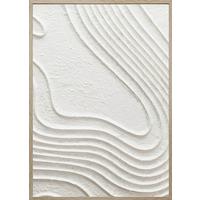 OBRAZ NA PŁÓTNIE MIKE - kolor naturalny/biały, Modern, materiał drewnopochodny/tworzywo sztuczne (50/70/4cm) - Modern Living