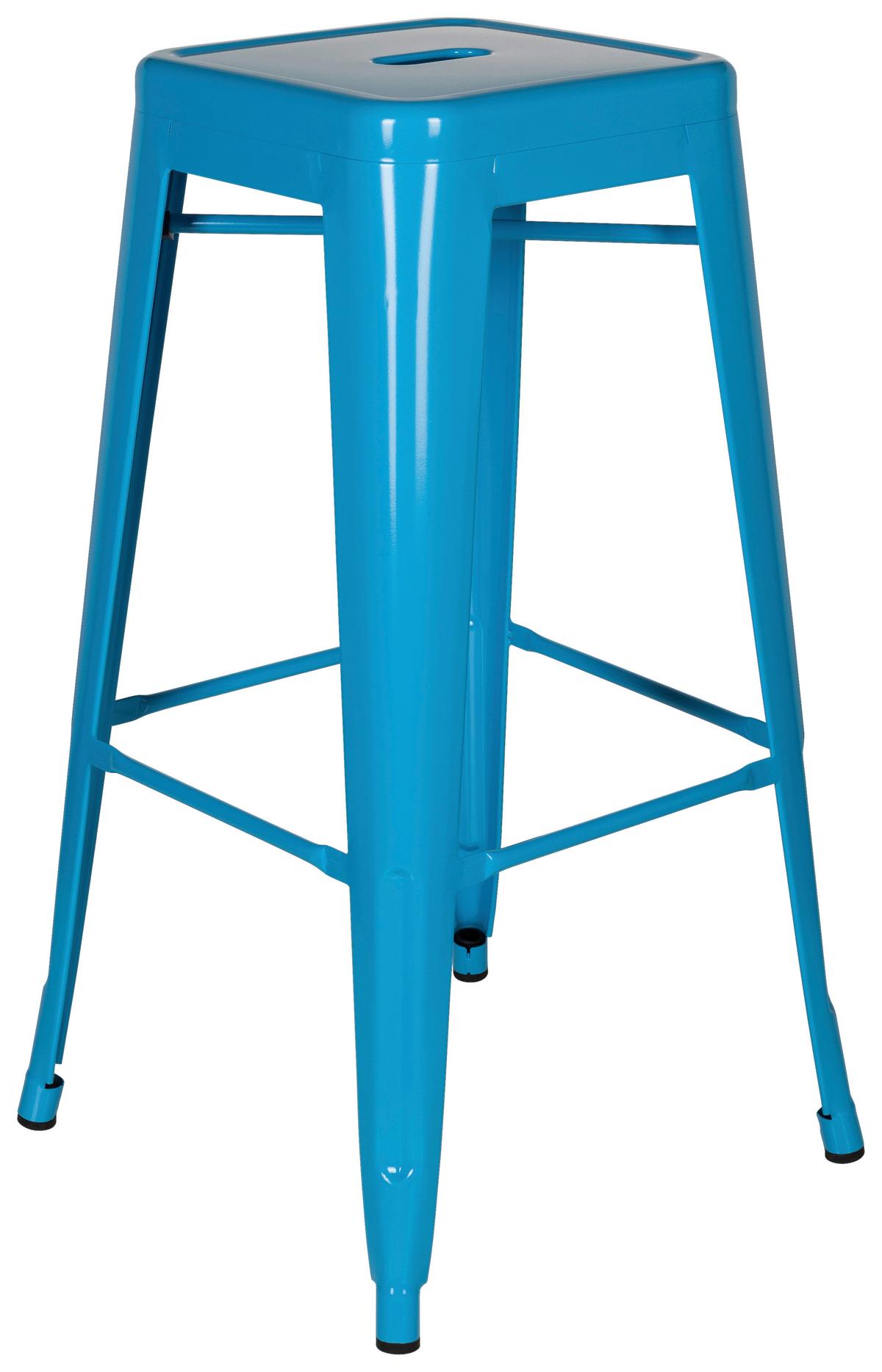 Barski Stol Vantaggio High, Svetlo Modra - svetlo modra, Basics, kovina (44/77/44cm) - MID.YOU