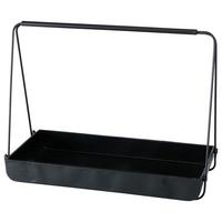 Dekotablett Balgo 1 Paz aus Metall - Schwarz, Design, Metall (42/33/21cm)