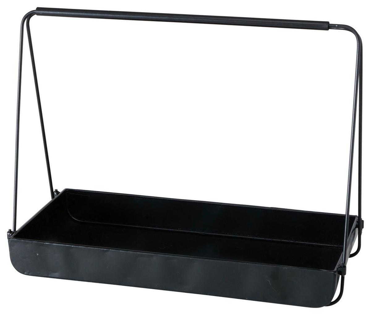 Dekotablett Balgo 1 Paz aus Metall - Schwarz, Design, Metall (42/33/21cm)